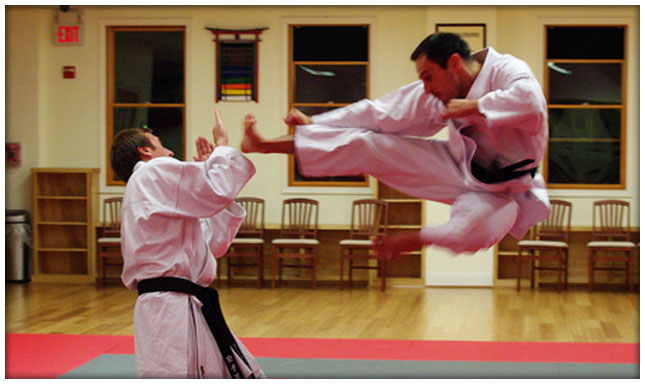 KI Martial Arts - Sparring Jump Kick