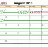 August Calendar - Click to enlarge