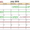 July Calendar - Click to enlarge